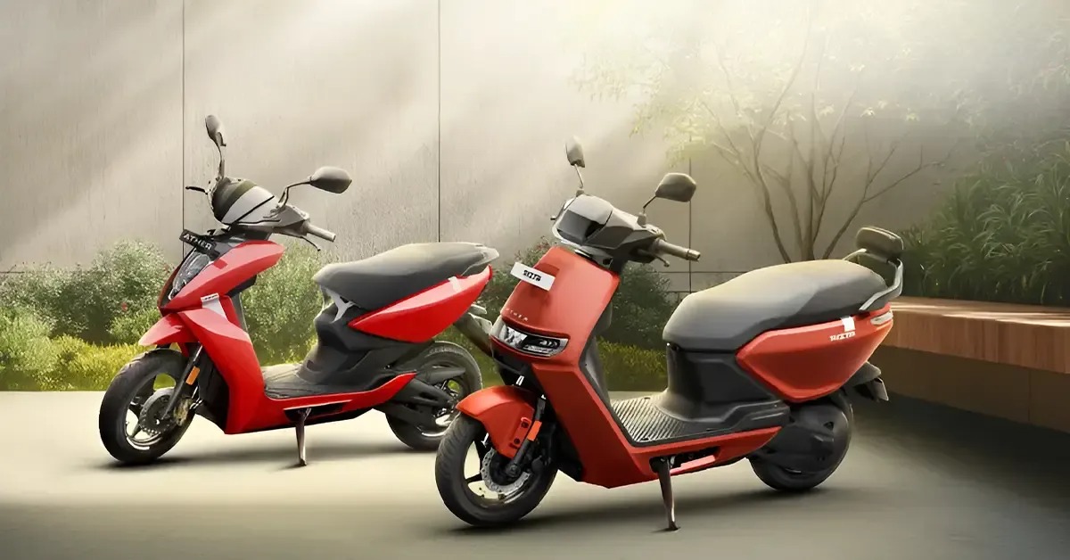 Ather electric scooters are set to be sold through the CSD beginning in September. Featured Image