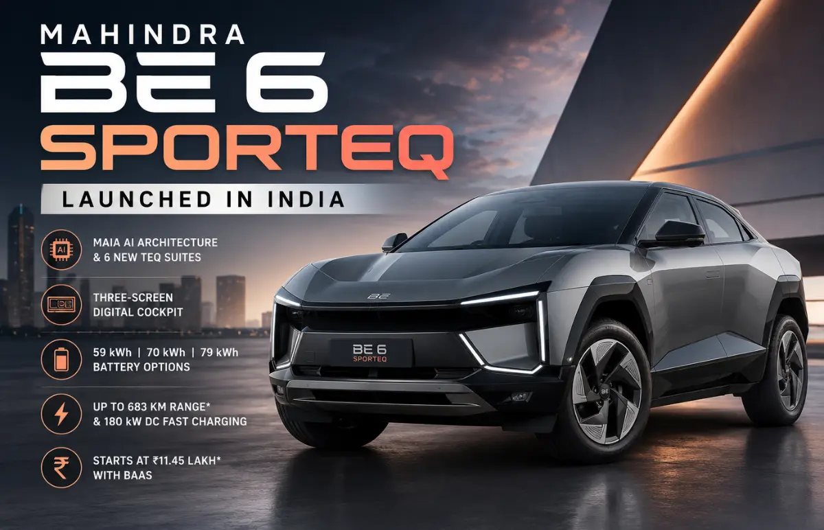 Mahindra BE 6 SPORTEQ Launched in India: Price, Variants, Features, Technology and more Featured Image