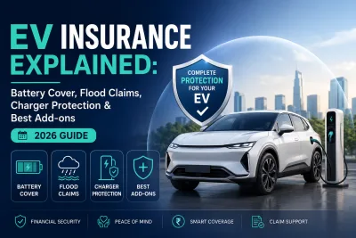 EV Insurance Explained: Battery Cover, Flood Claims, Charger Protection & Best Add-ons (2026 Guide) Featured Image