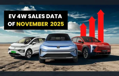 November 2025 Electric Car Sales - Best Selling EVs as per Vahan-based Data. Featured Image