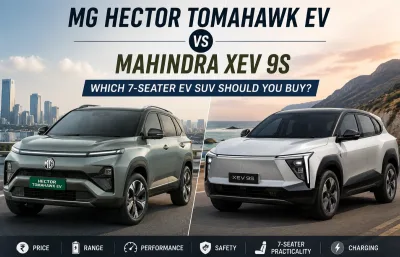 MG Hector Tomahawk EV vs Mahindra XEV 9S: What's the Best 7-Seater EV SUV to Buy? Featured Image