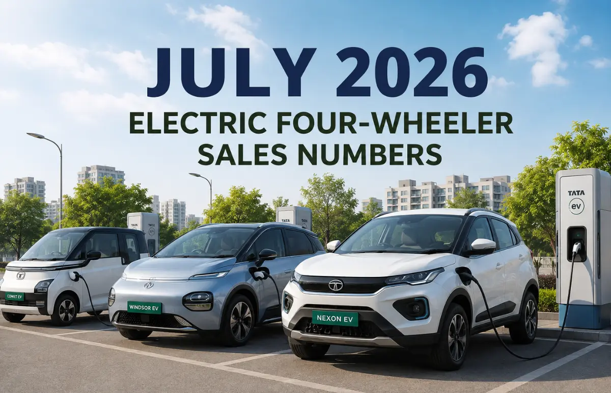 July 2026 Electric Four-Wheeler Sales Numbers in India Featured Image