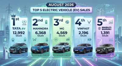 August 2026 EV Sales | Best Selling EVs as Vahan Data Featured Image