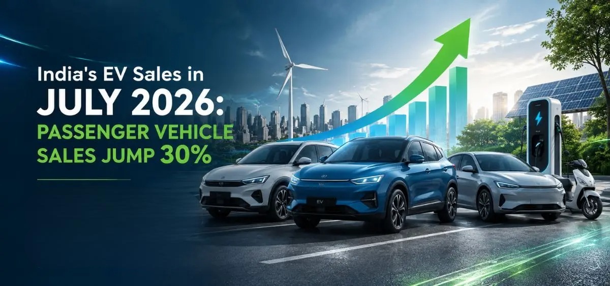 July 2026 EV Sales: Monthly volumes have crossed the 30,000-unit mark for the second time. Featured Image