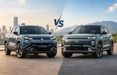 Maruti Suzuki e Vitara vs Hyundai Creta Electric (2026): Price, Range, Features and Which SUV Should You Buy? Featured Image