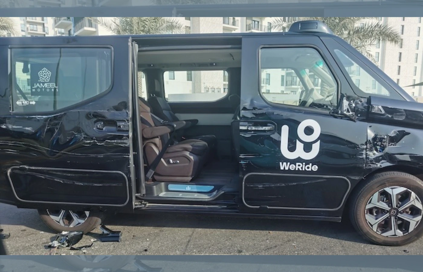 During the Abu Dhabi DRIFTx, WeRide's Autonomous Vehicle encountered an accident. Featured Image