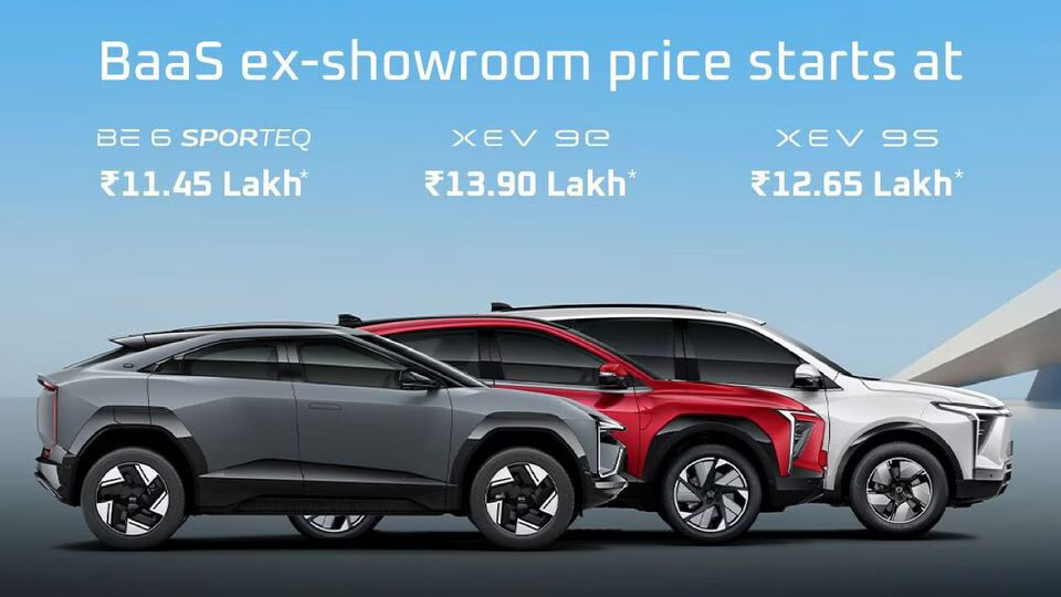 The Mahindra XEV 9e and XEV 9S are now offered with Battery as a Service (BaaS). Featured Image