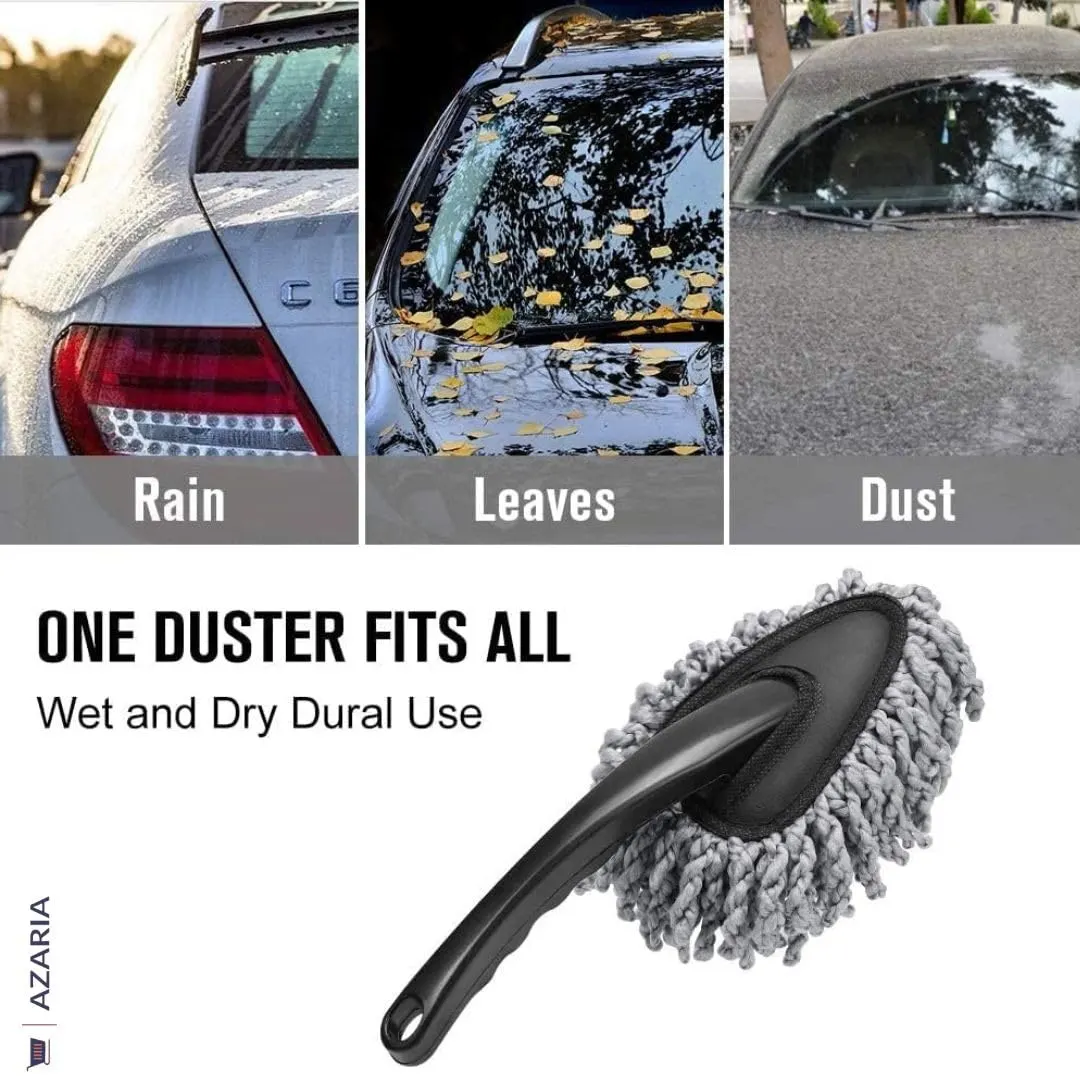 Azaria 5 PCS Microfiber Car Duster Kit - Interior & Exterior Car Cleaning Detailing Tool Scratch & Lint Free, Pollen Removing Extendable Long Handle Duster for - image 6