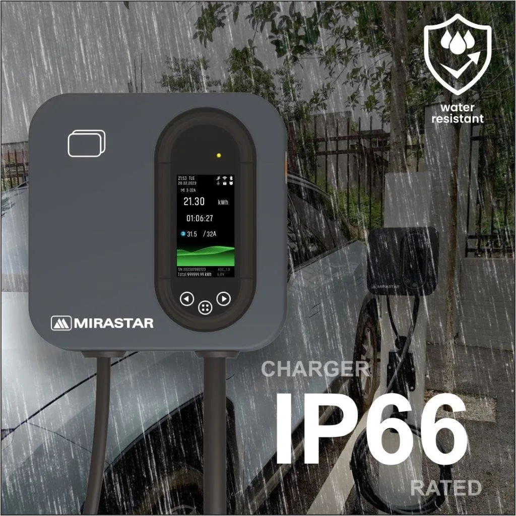 MIRASTAR Wallbox EV CAR Charger | 7.4 kW, Type 2 Gun, 32A Single Phase | Fast Charging | EV Charger - image 4