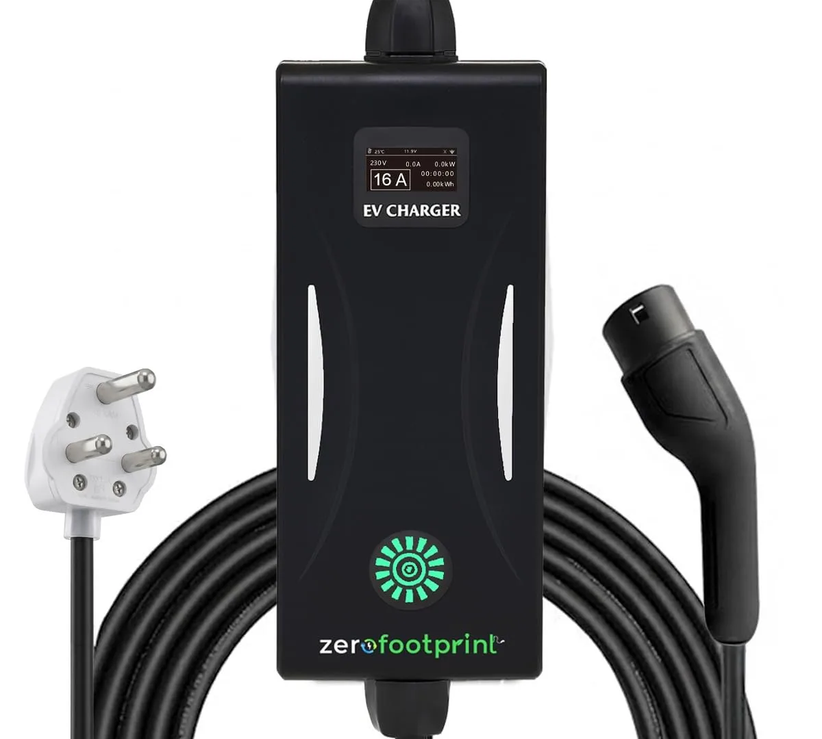 ZeroFootprint 3.5 kW Portable EV Car Charger | Type 2 AC | 16A