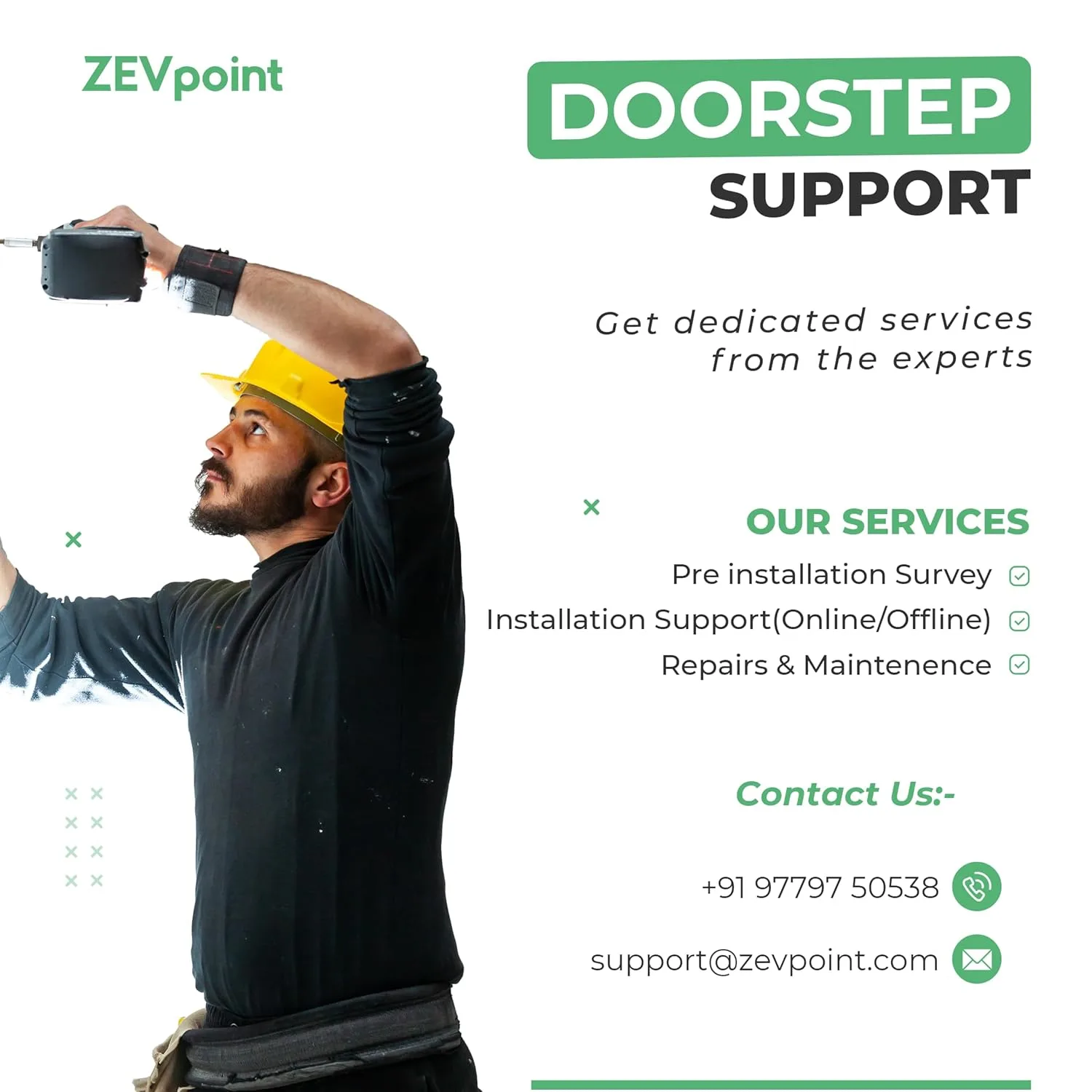 Zevpoint Aveo X1 11kW Portable EV Charger | 3-Phase 16A 5-Pin Plug, Type 2, 6m Cable | Load Control Through App | Wi-Fi & BT App, Display, OTA | CEE Socket, Bag - image 6
