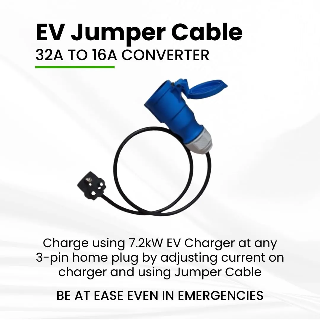 PME Portable EV Charger 7.2kW for Cars, 6m Cable, Large LCD, Adjustable Current, 32A (1 Phase), All in-Built protections | Model: HyperCharge, IP67 Waterproof - image 2