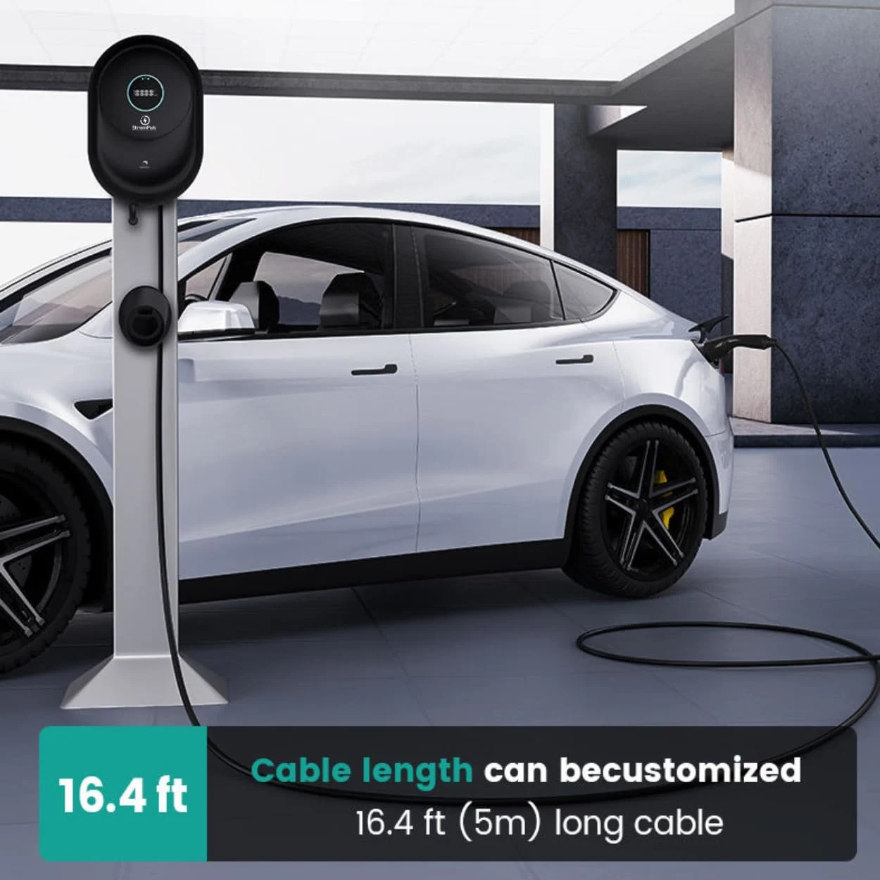 7.5kW Smart Premium EV Charger, 4.3" Display, 5m TPU Cable,App, RFID, BT, Adjustable Power,10+ Advanced Safety Protections | Emergency Switch, Anti-Theft,IP65 - image 8