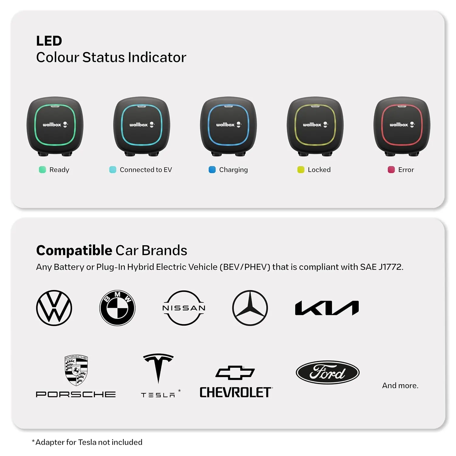 Wallbox Pulsar Plus Level 2 Smart Electric Vehicle Charger - Ultra Compact, WiFi, Bluetooth, Alexa/Google Home, Energy Star and UL Certified, 25ft Cord - image 5