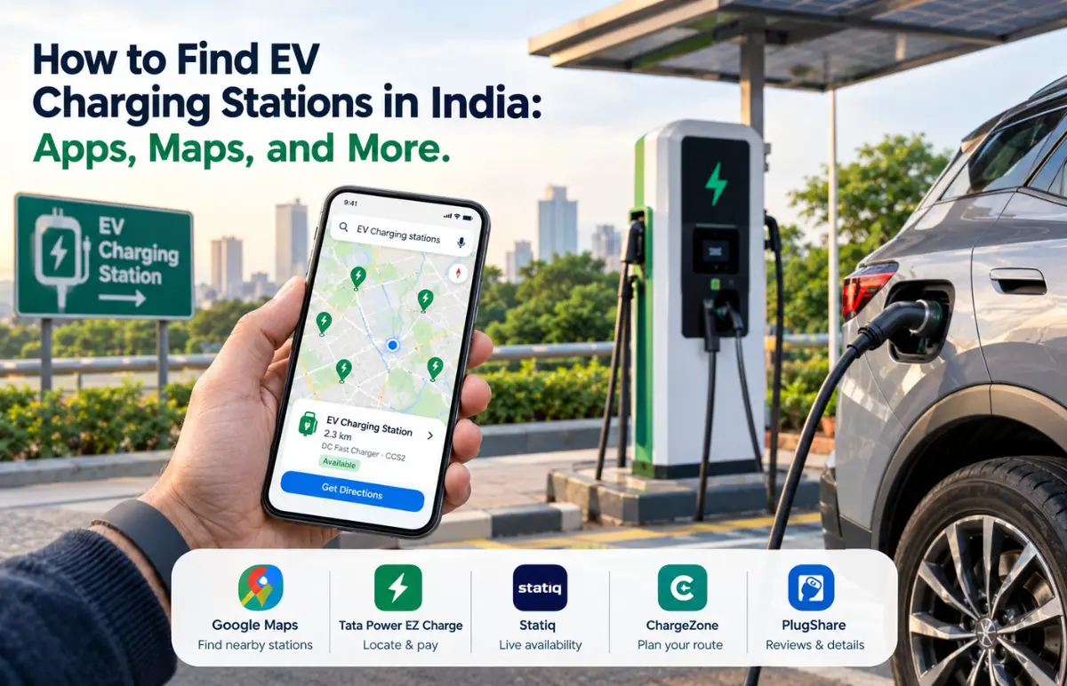 How to Find EV Charging Stations in India: Apps, Maps, and More