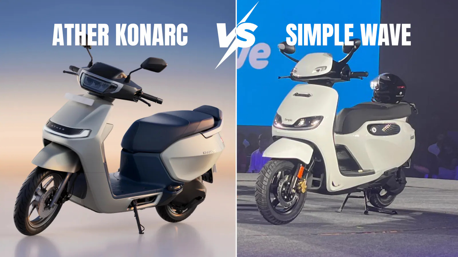 Ather Konarc vs Simple Wave Electric Scooter: Which is a Better Pick? Featured Image