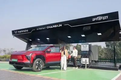 mahindra EV charging station