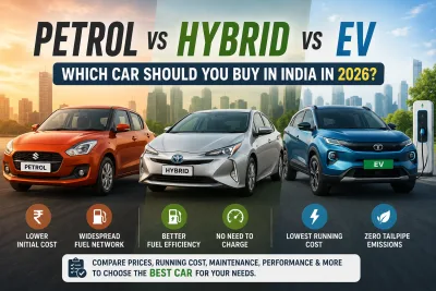 Petrol vs Hybrid vs EV: Which Car Should You Buy in India in 2026? Featured Image